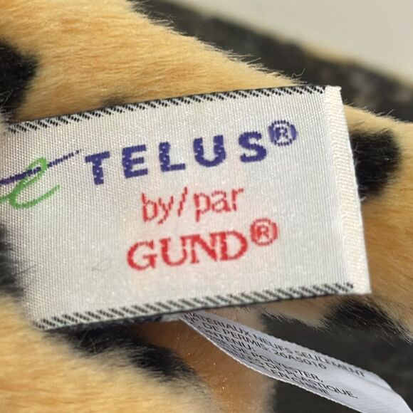 Gund Telus Leopard Cat  Plush and Beans 10” withTags - Picture 8 of 9